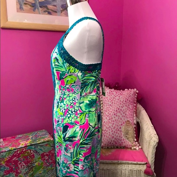 Vena NWT Stretch Shift Dress Early Bloomer Size 4 - Picture 12 of 16